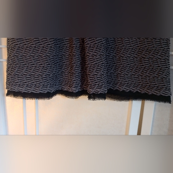 MAEVE Women's Grey Black Eyelash Trim Hem Empire Waist Midi Short Sleeve Zip XXS - Picture 6 of 15